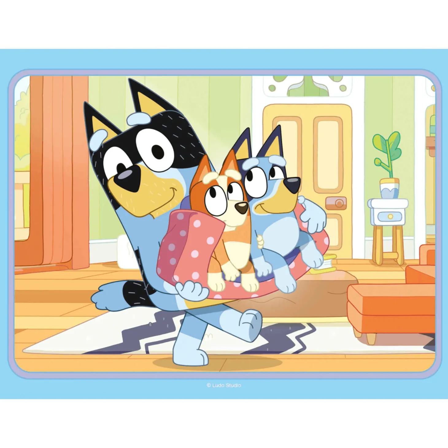 Ravensburger Puzzle Bluey, Colección Puzzle 4 in a box, 10, 12, 14, 16 Piezas, Puzzle para Niños, Ed