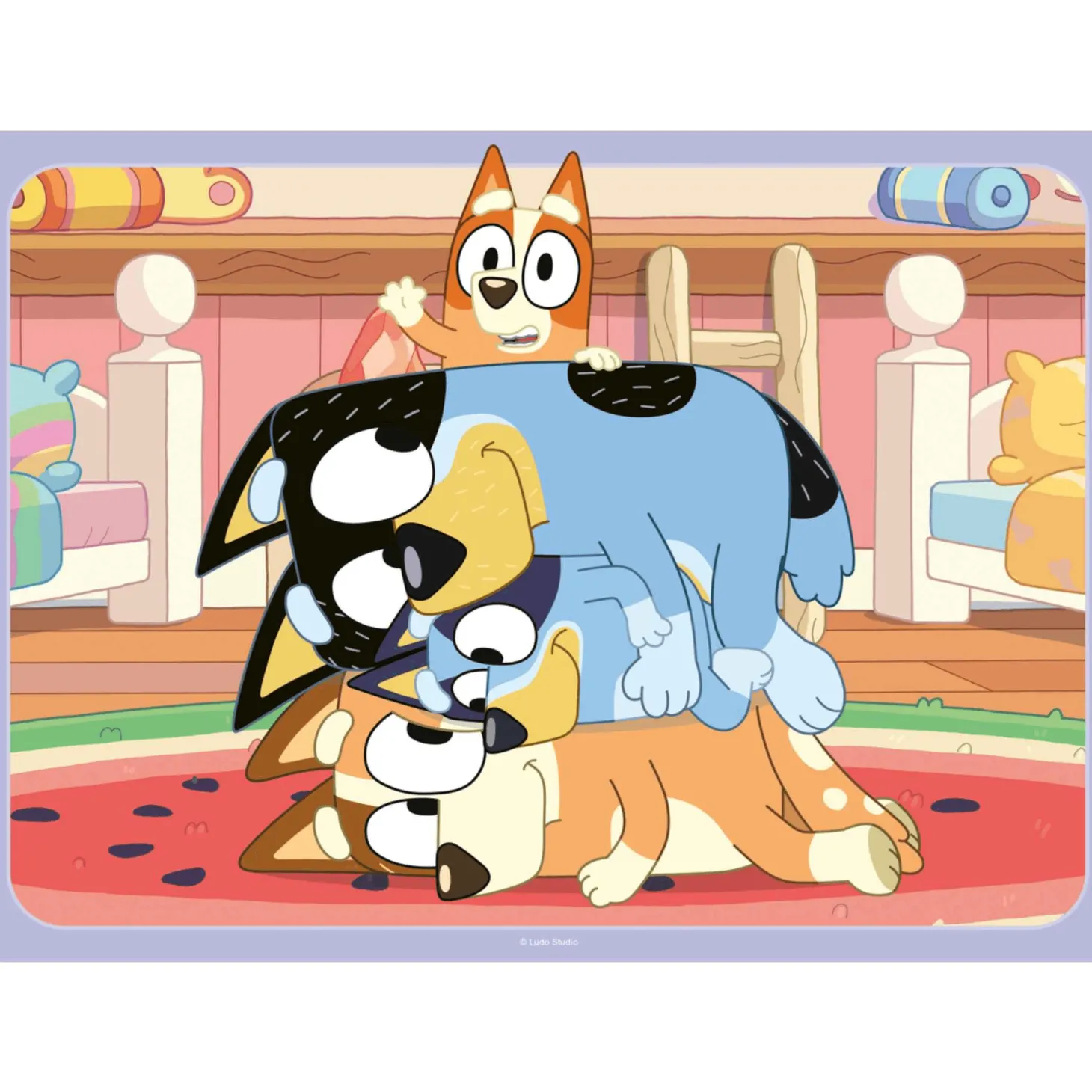 Ravensburger Puzzle Bluey, Colección Puzzle 4x42 Bumper Pack, 4 Puzzle de 42 Piezas, Puzzle para Niñ