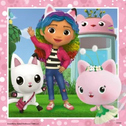 Ravensburger Puzzle Gabby´s Dollhouse, Colección 3 x 49, 3 Puzzle de 49 Piezas, Puzzle para Niños, E