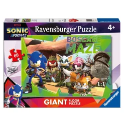 Ravensburger Puzzle: Sonic, 60 Piezas Gigantes, para niños 4 Años o Más, Puzzle de Suelo