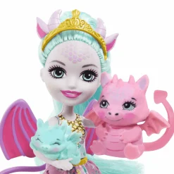 Royal Enchantimals Muñeca invitada con regalos con familia de dragones Mattel GYJ09