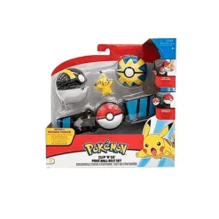 Set de Cinturón Pokémon Clip ´N´ Go con Poké Balls y Figura de Pikachu