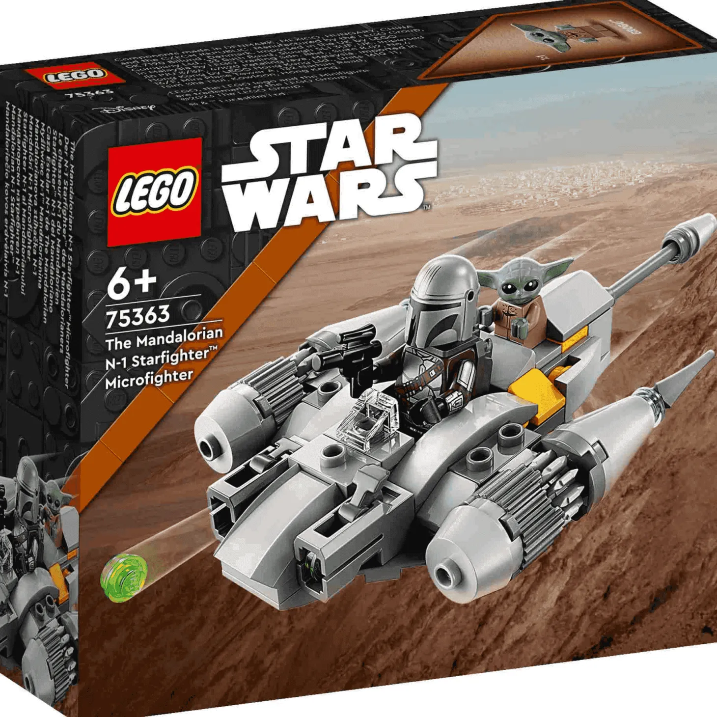 Set de juguete de construcción LEGO Star Wars 75363 Microfighter Caza Estelar N-1 de The Mandalor