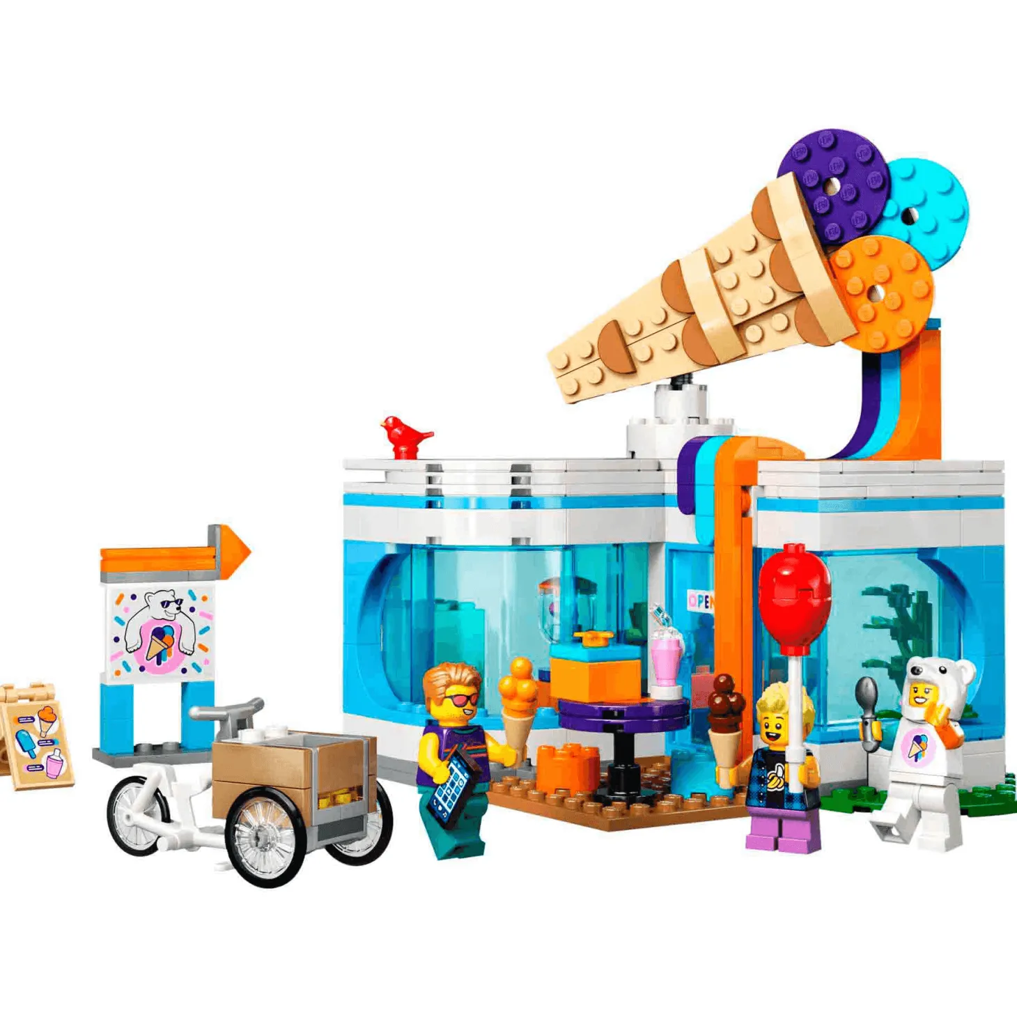 Set de juguetes de construcción LEGO City 60363 Heladería, para niños y niñas a partir de 6 años 2