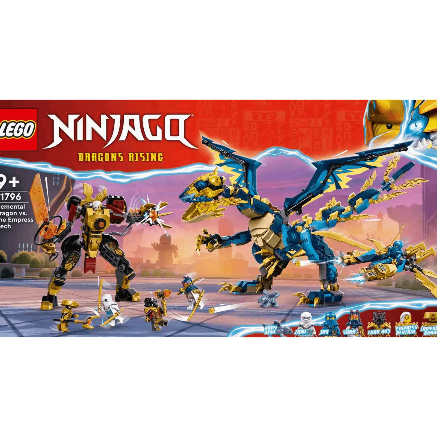 Set de juguetes de construcción LEGO NINJAGO 71796 Dragón Elemental vs. Meca de la Emperatriz 103
