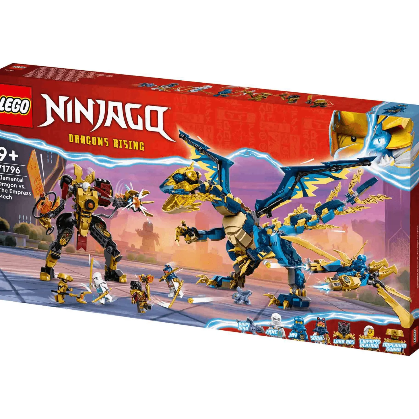 Set de juguetes de construcción LEGO NINJAGO 71796 Dragón Elemental vs. Meca de la Emperatriz 103
