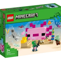 Set de juguetes de construcción LEGO Minecraft 21247 La Casa-Ajolote 242 piezas