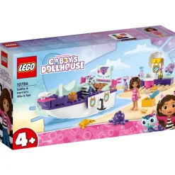 Set de juguetes de construcción LEGO 10786 Barco y Spa de Gabby y Siregata 88 piezas