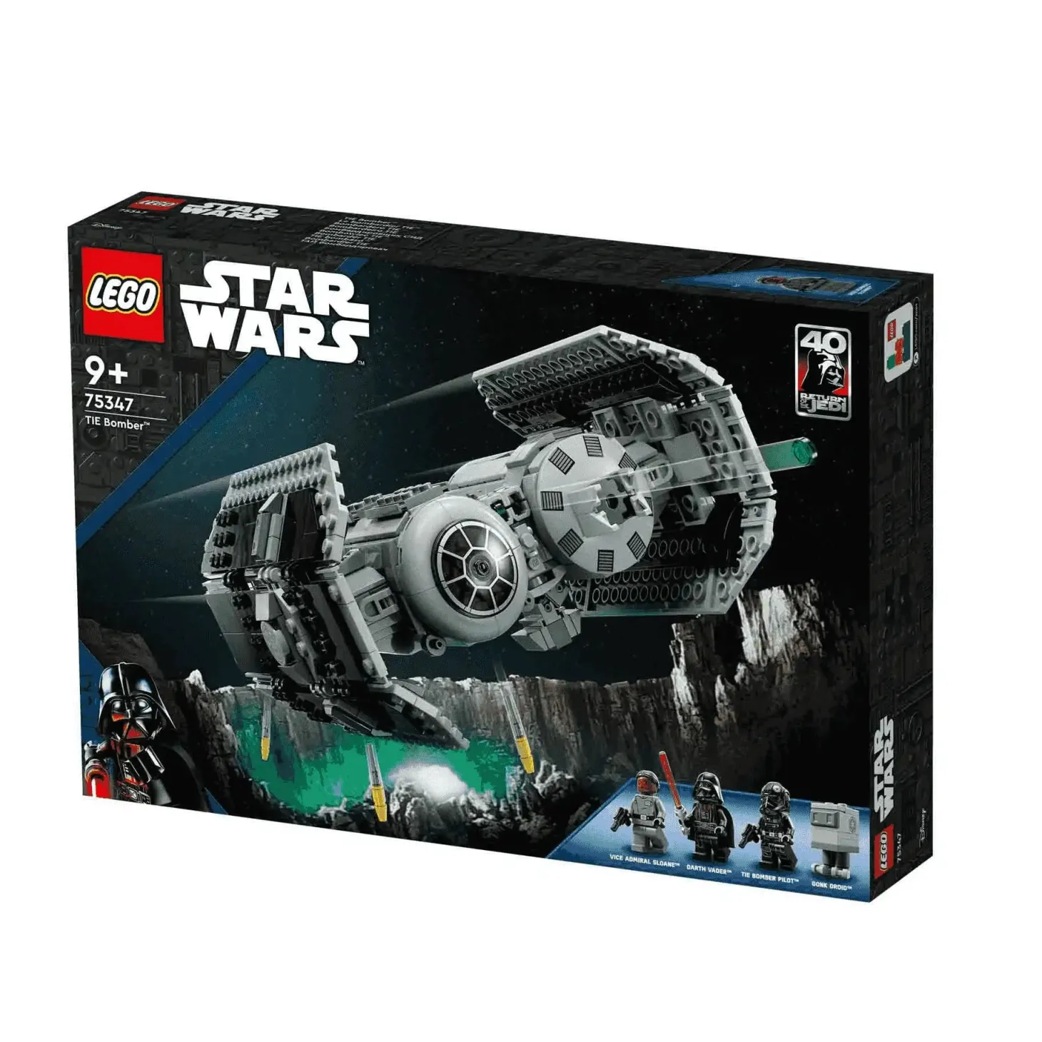 Set de juguetes de construcción LEGO Star Wars 75347 Bombardero TIE (625 piezas)
