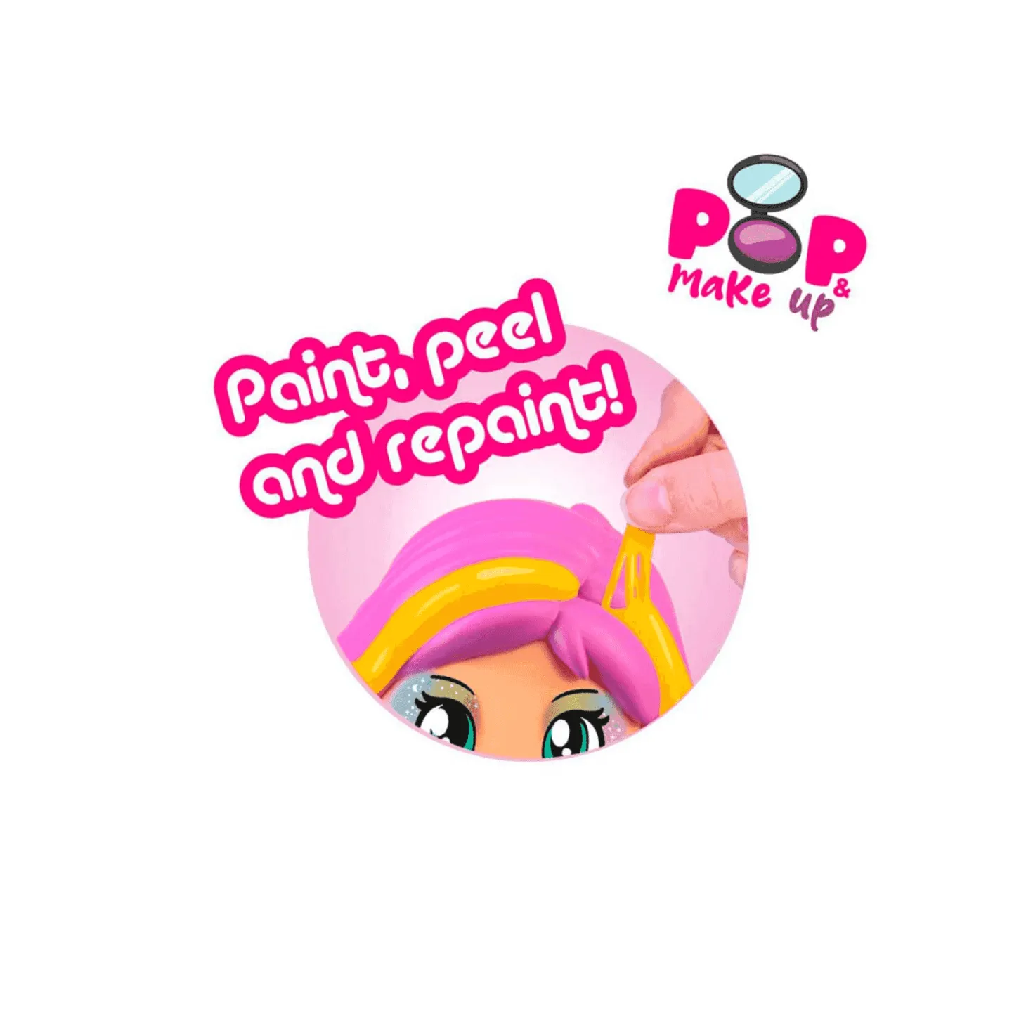 Set de Pinypón con accesorios de maquillaje