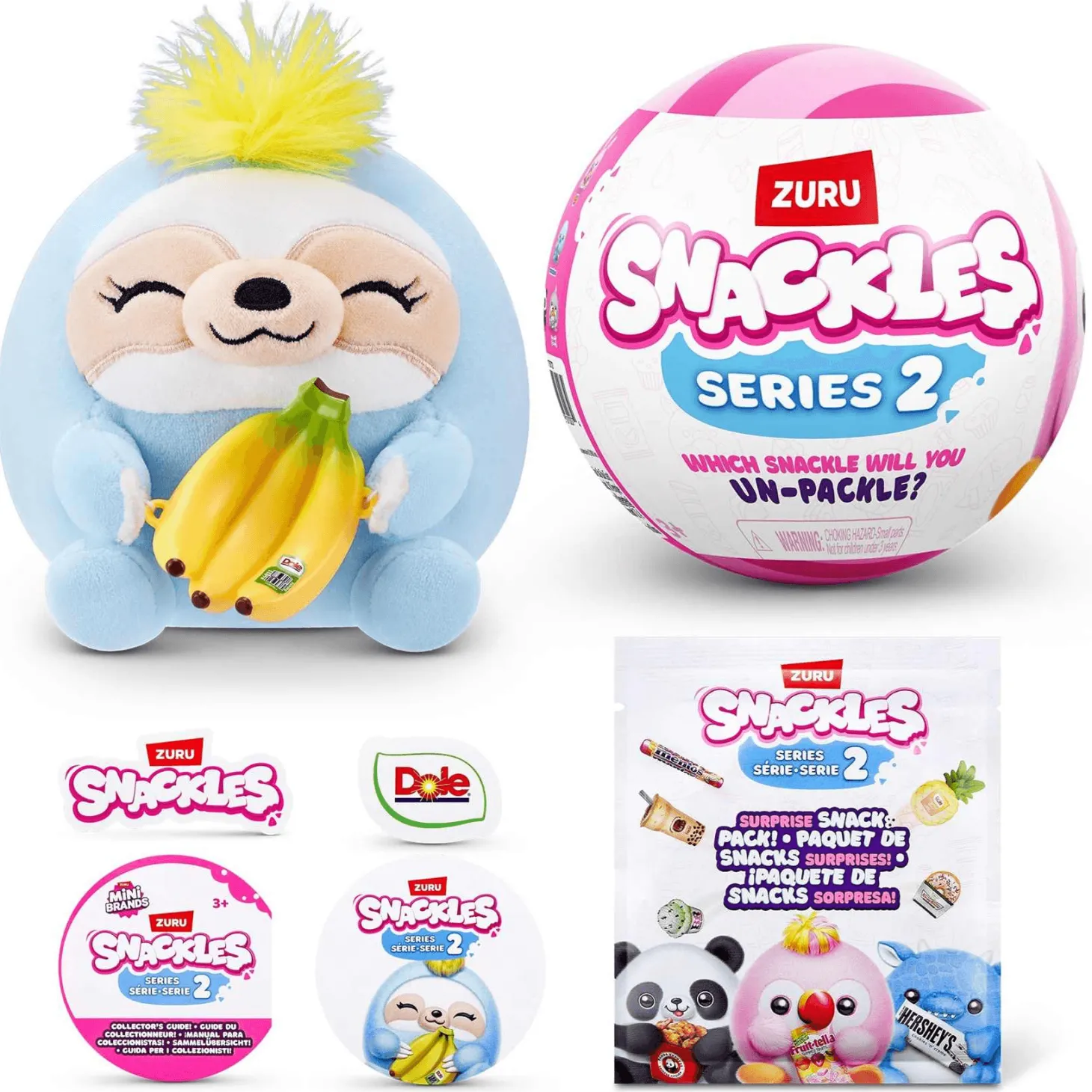 Snackles Serie 2 Peluche sorpresa surtidos de ZURU