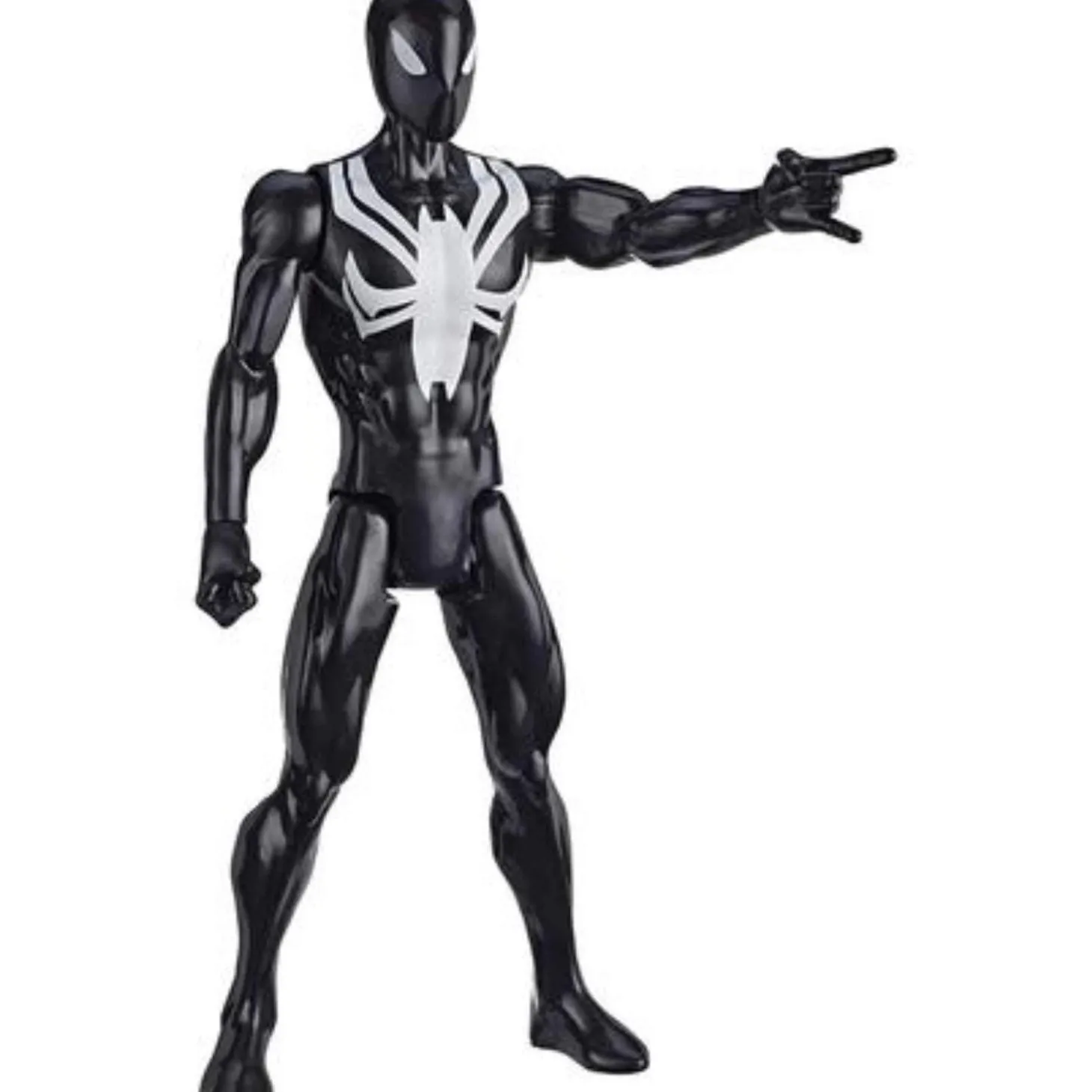 Spider-Man Figura Titan Hero Series SpiderMan Black Suit 30 cm