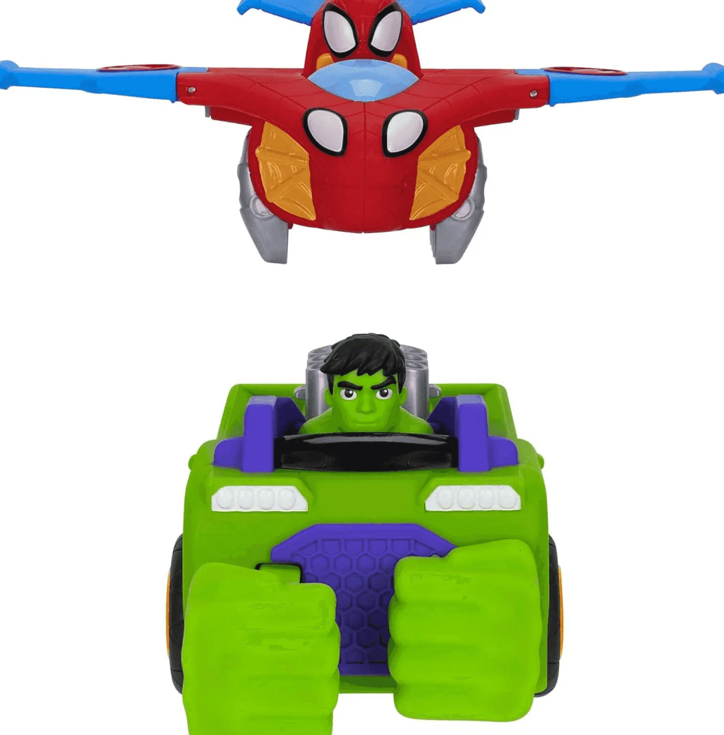 Spidey and His Amazing Friends Marvel Team Up Tank – ¡Acción combinada con Spidey y Hulk!