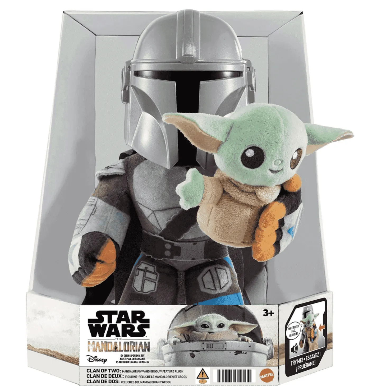 Star Wars Mandalorian y Grogu Peluche +3 años