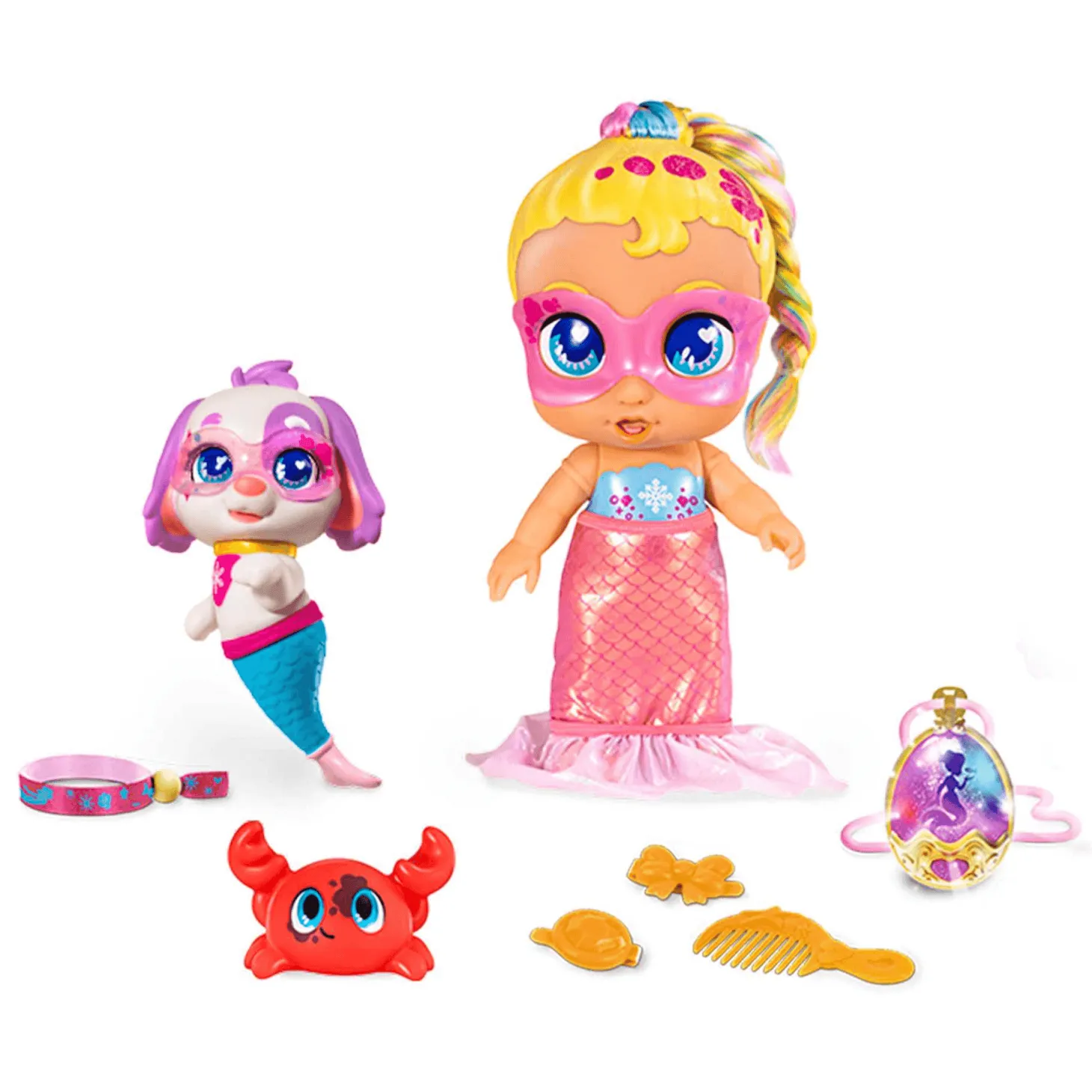 Super Cute Regi Sirena Transformable con Perrito