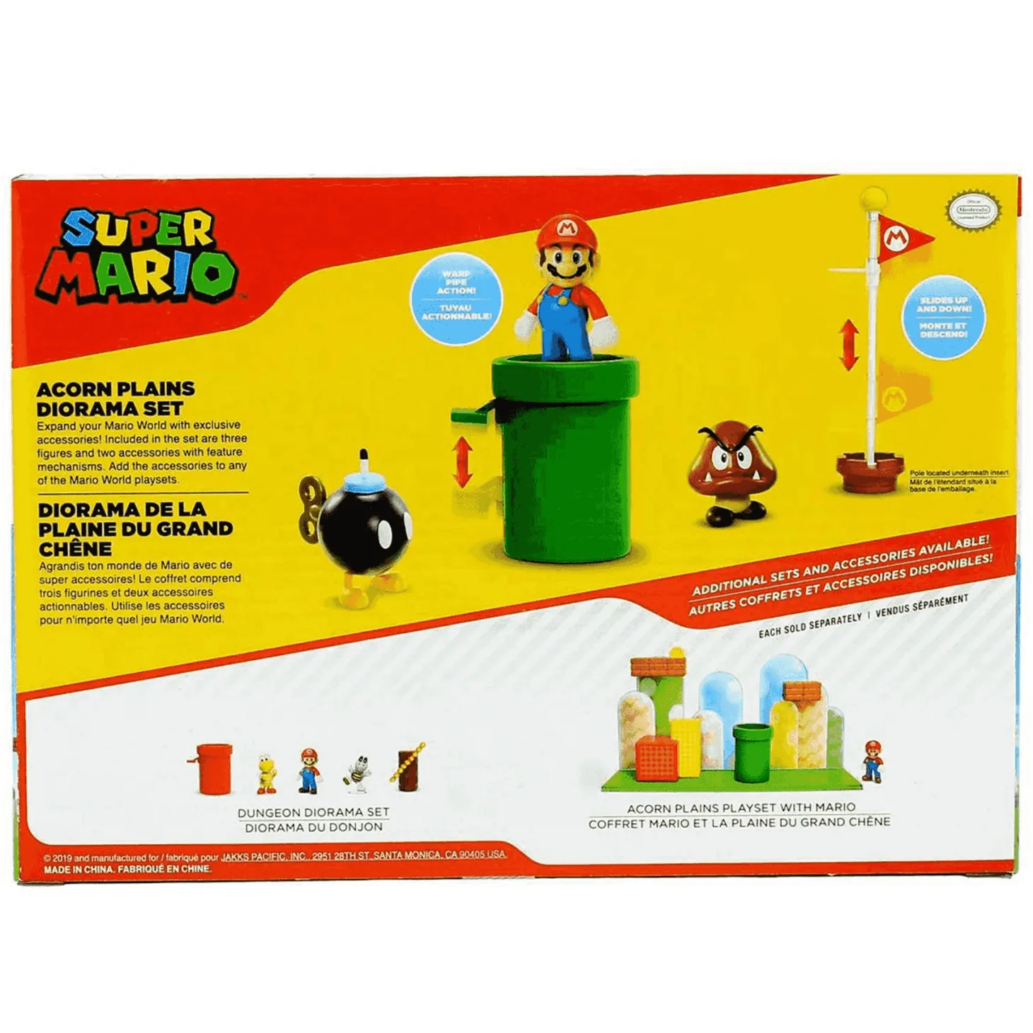 Super Mario Bros Set 5 Figuras Mundo Acorn