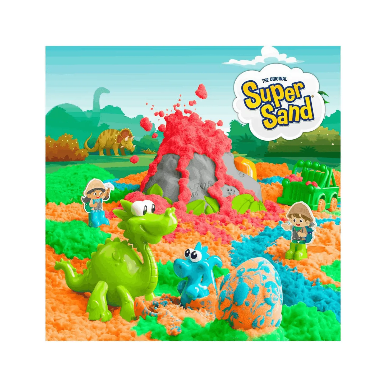 Super Sand Mundo Jurásico Arena Moldeable