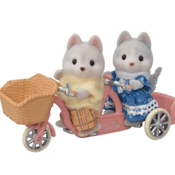 Sylvanian Families Hermanos Husky En Tandem