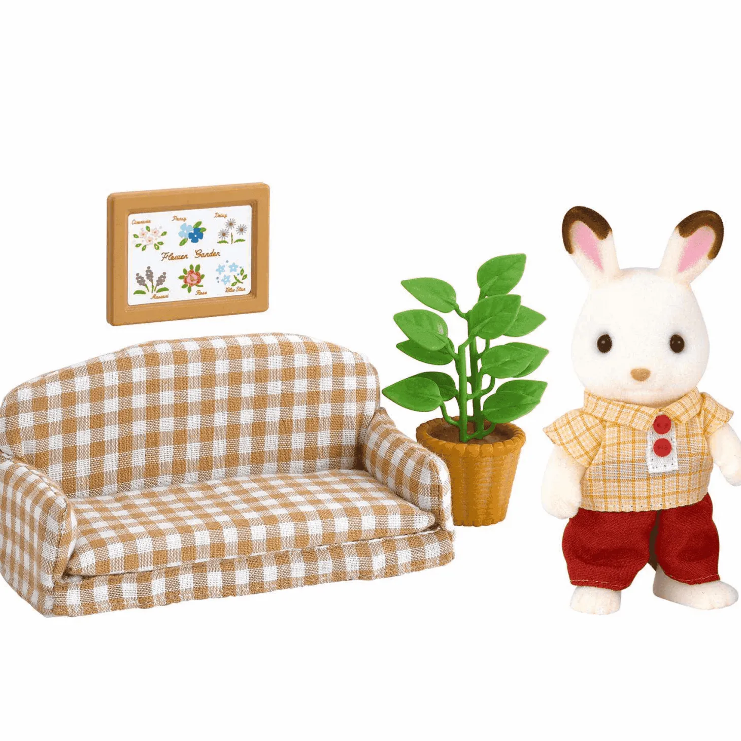 Sylvanian Families Set de Sofá Frasier Conejo Chocolate