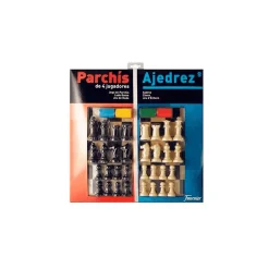 Tablero ajedrez y parchís 4 jugadores