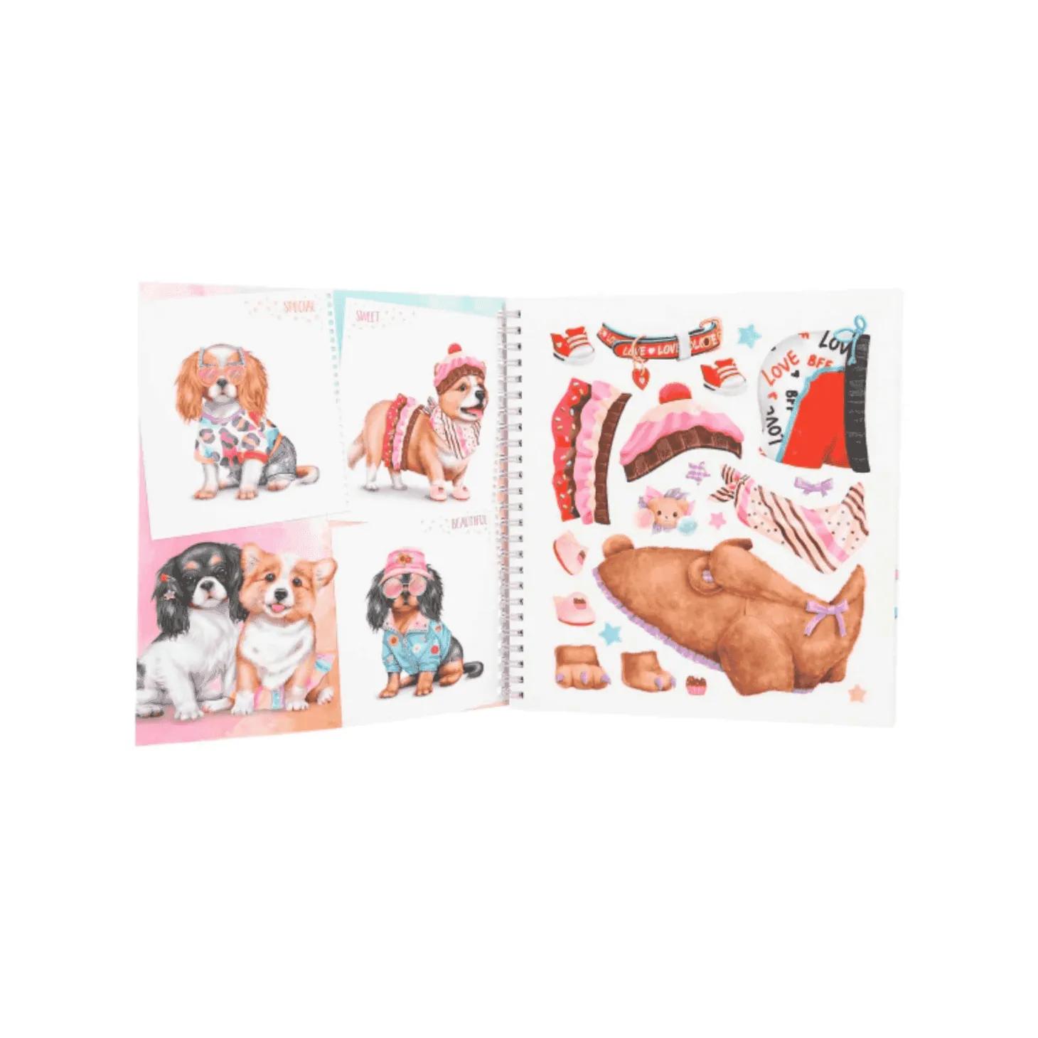 TOP Model Create Your Doggy Colouring Book