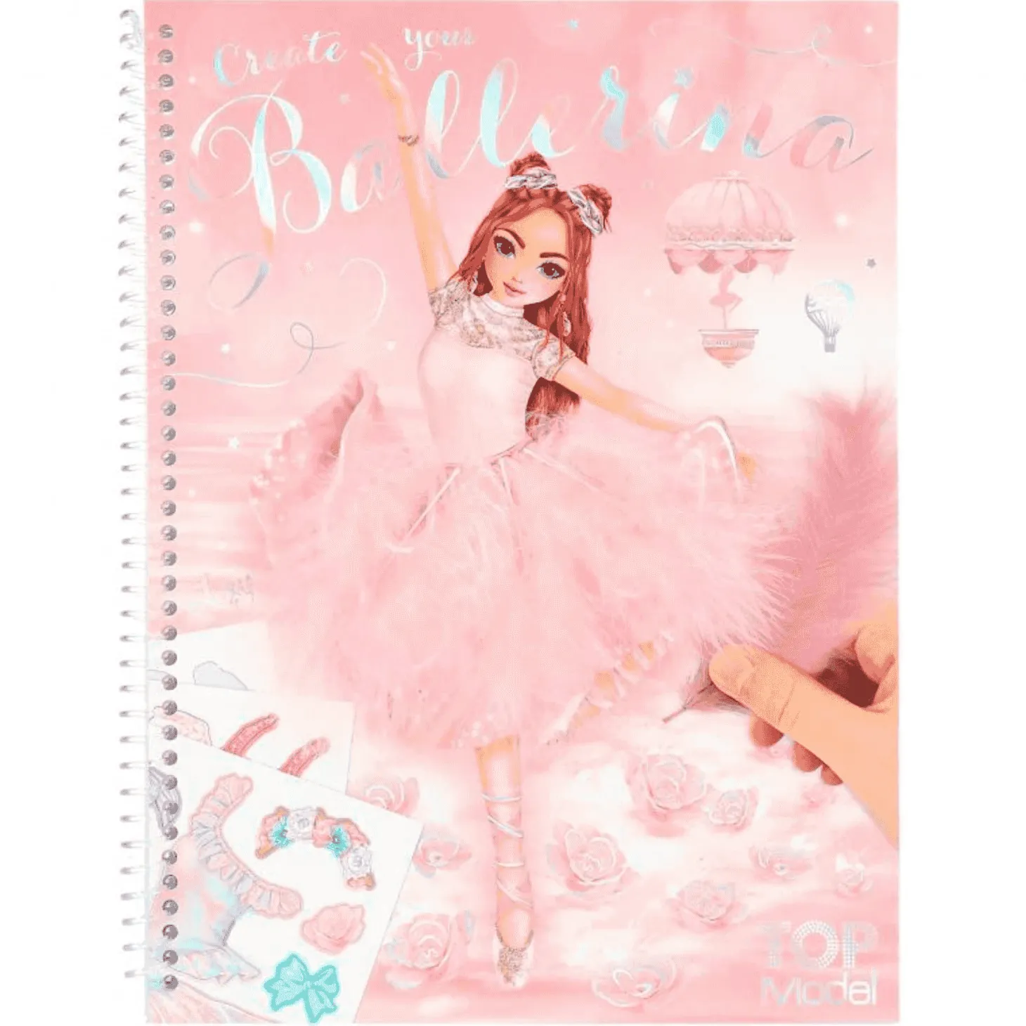 TOP Model Libro de Colorear con Pegatinas