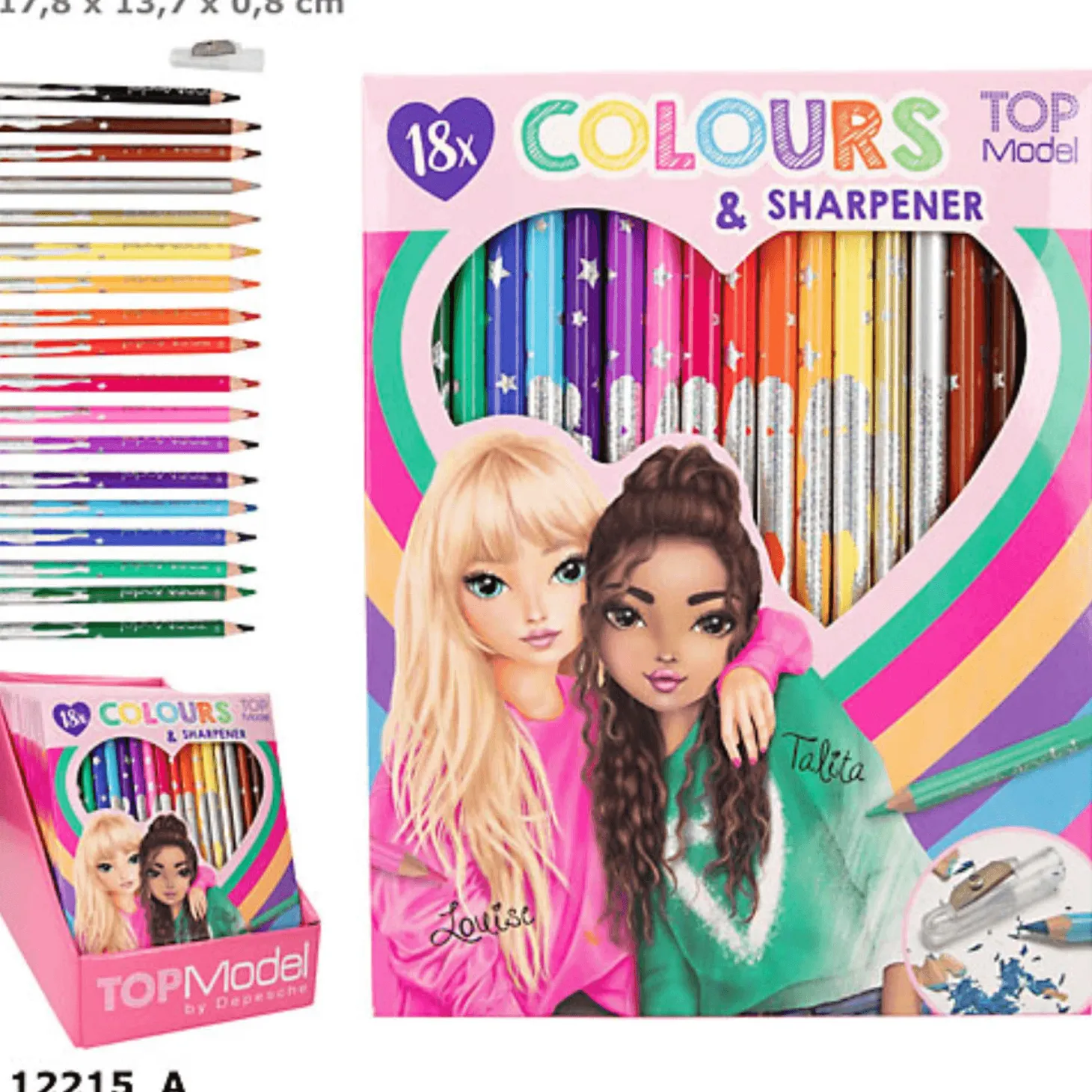 Topmodel 18 Lapices De Colores Con Sacap