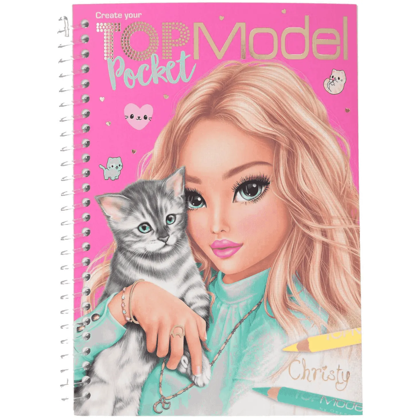 TOPModel Cuaderno Colorear Figurines con sus Mascotas