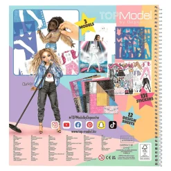 TOPModel Cuaderno de Diseño Popstar Para Colorear