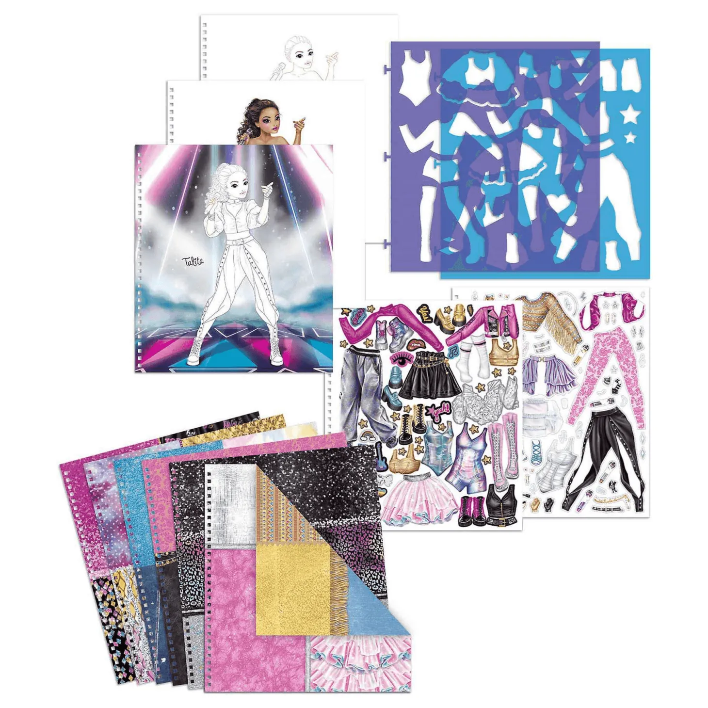TOPModel Cuaderno Popstar Para Colorear