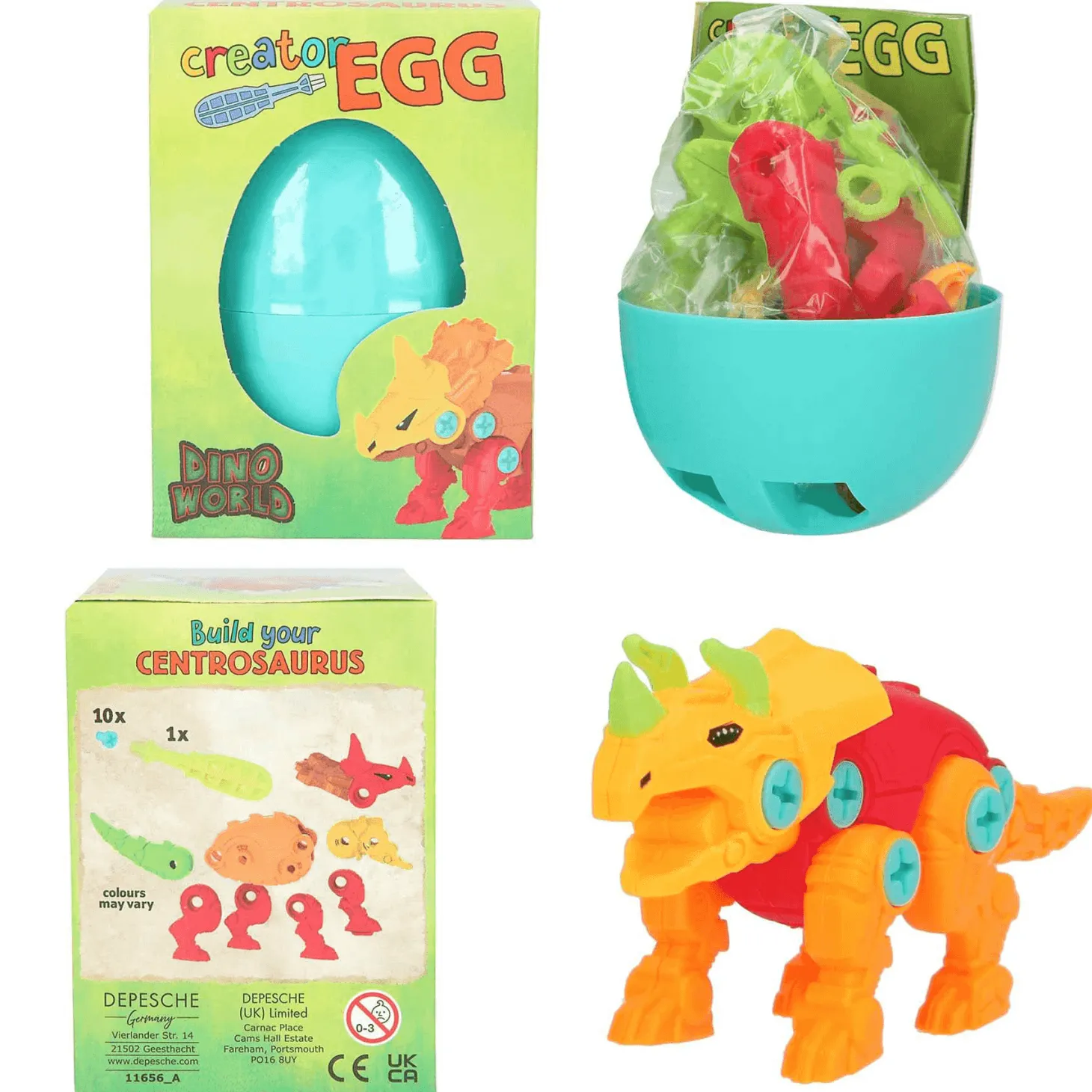 TOPModel Dino World Huevo de Construcción Diferentes Modelos