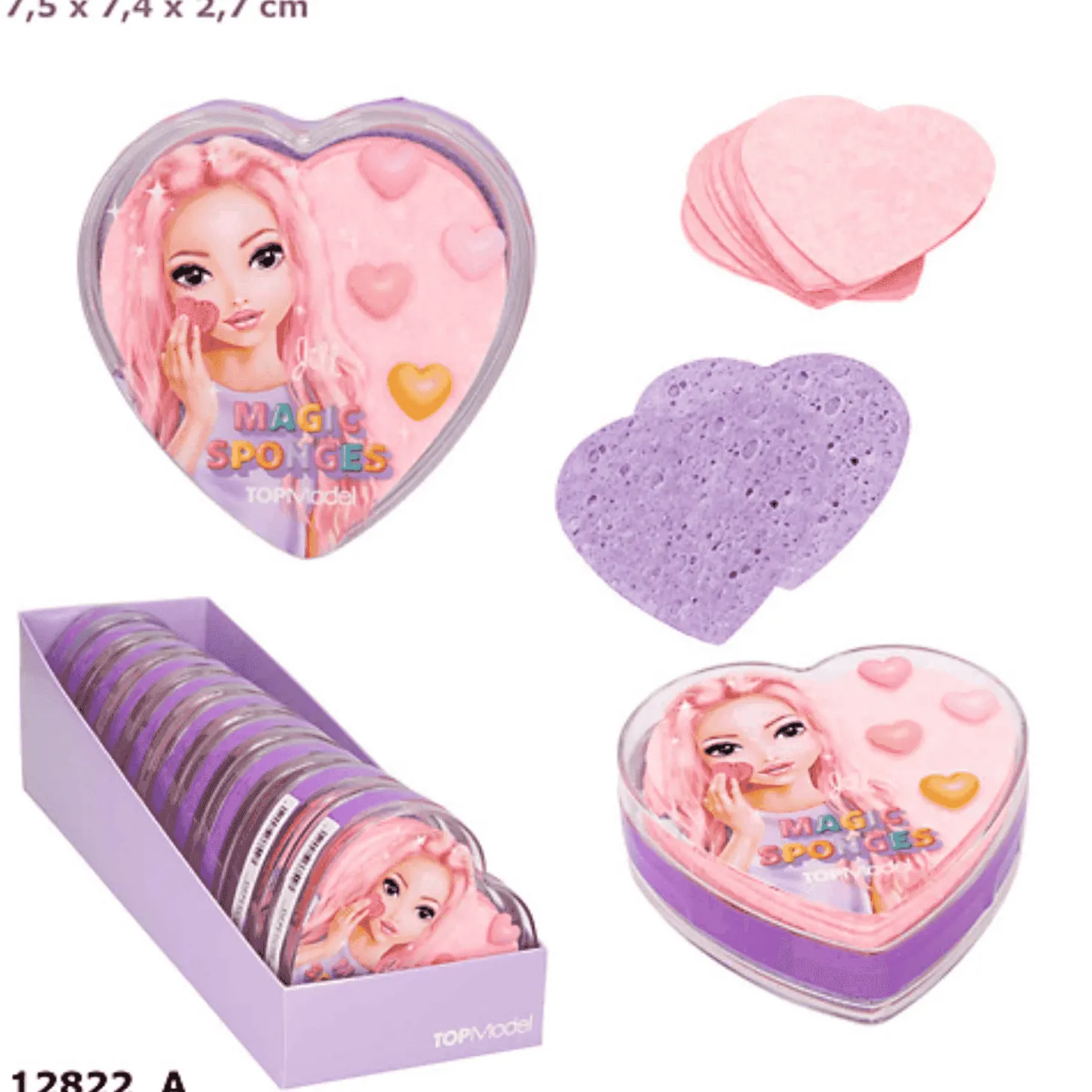 Topmodel Esponjas Magicas Corazon Beauty