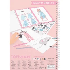 TOPModel Libro de Colorear con Set de Colores