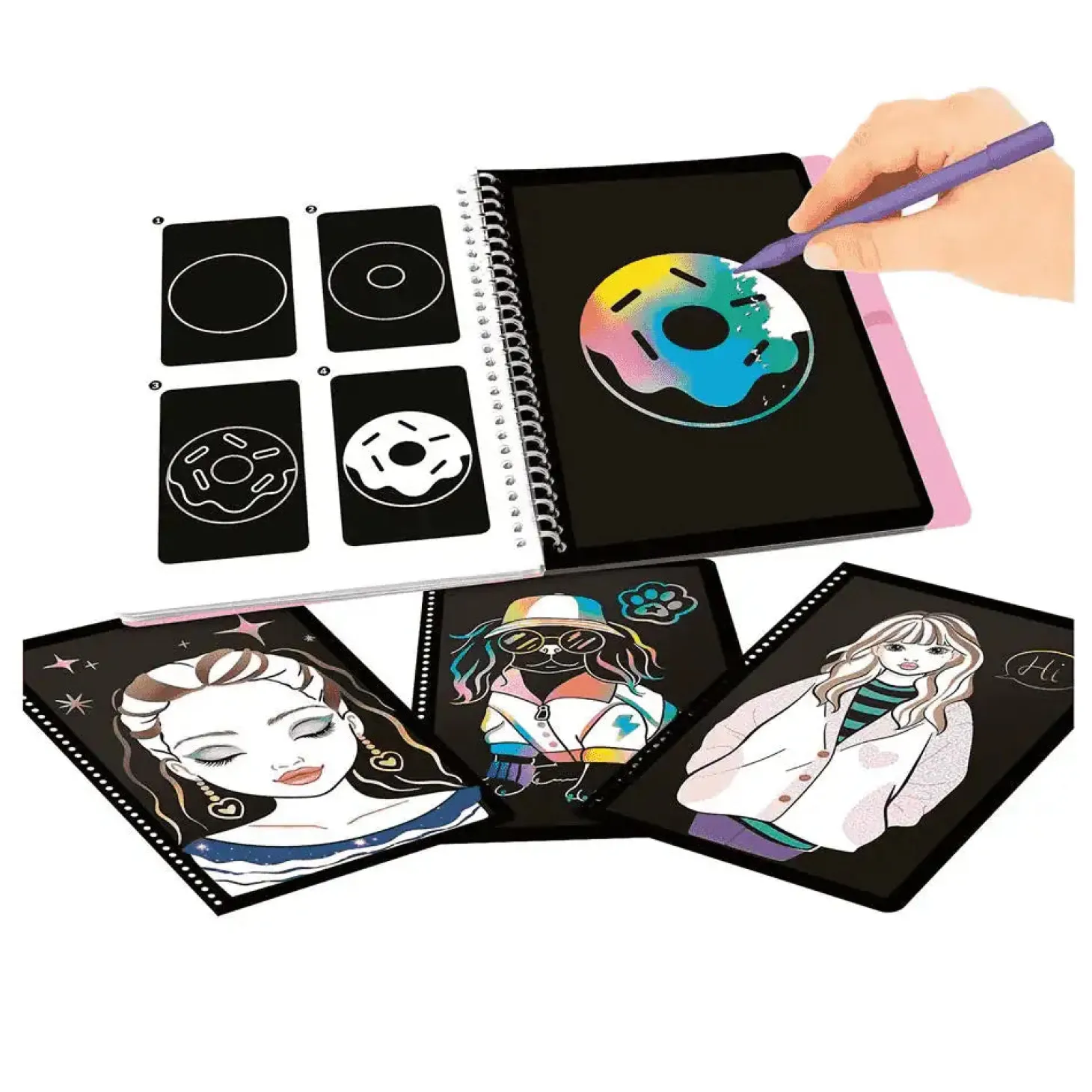 TOPModel magic-scratch book