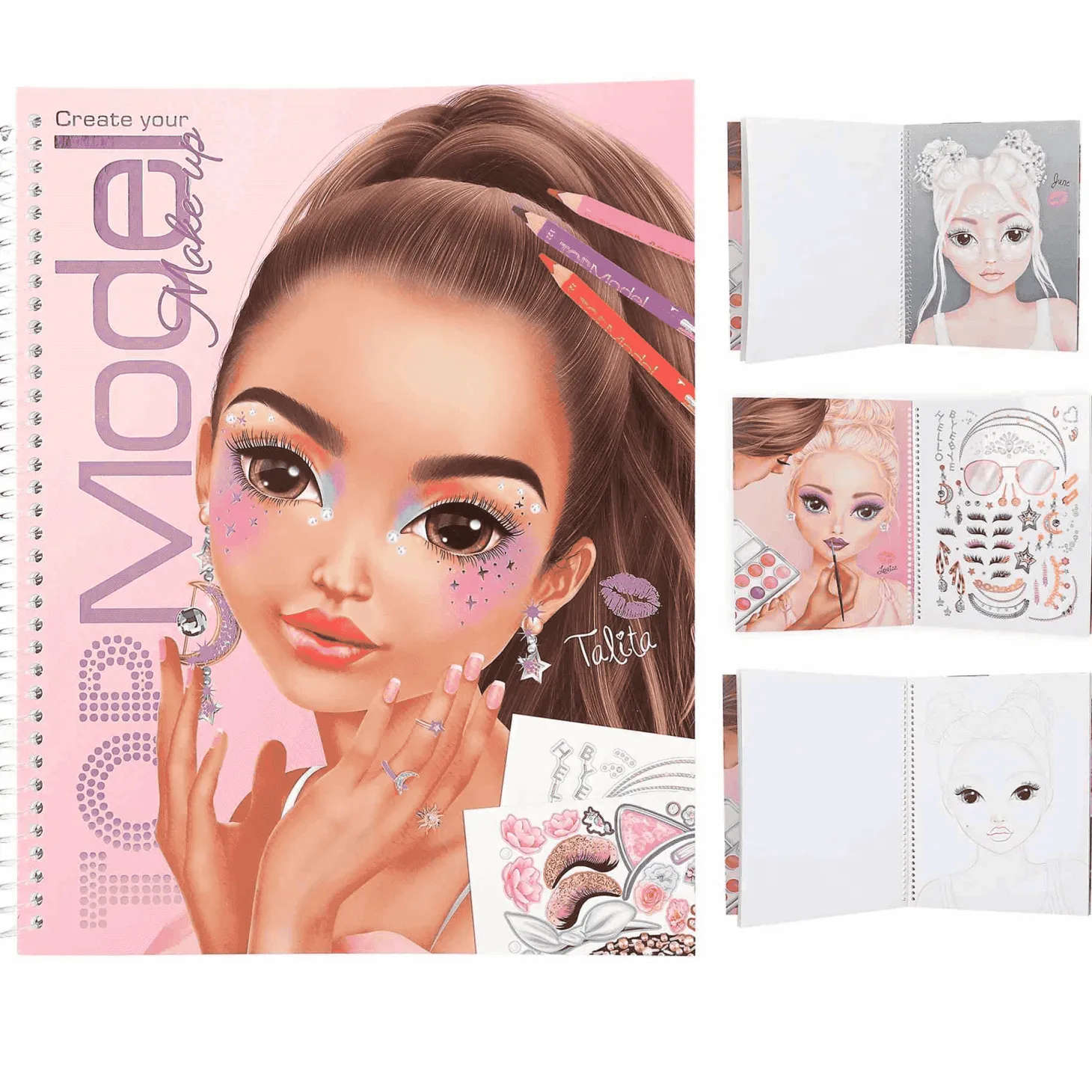 Topmodel Make-Up Colouring Book