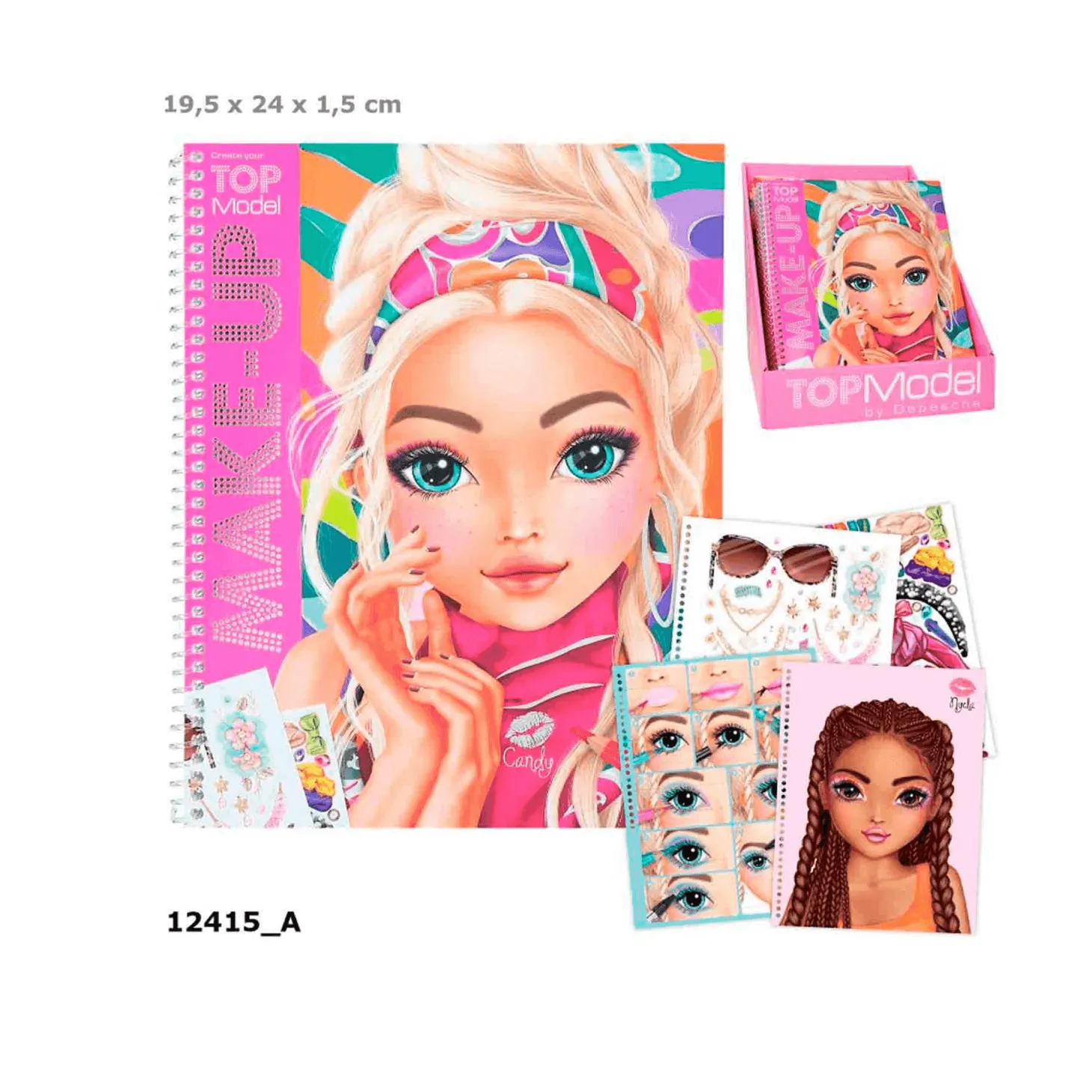 TOPModel Make-up Colouring Book