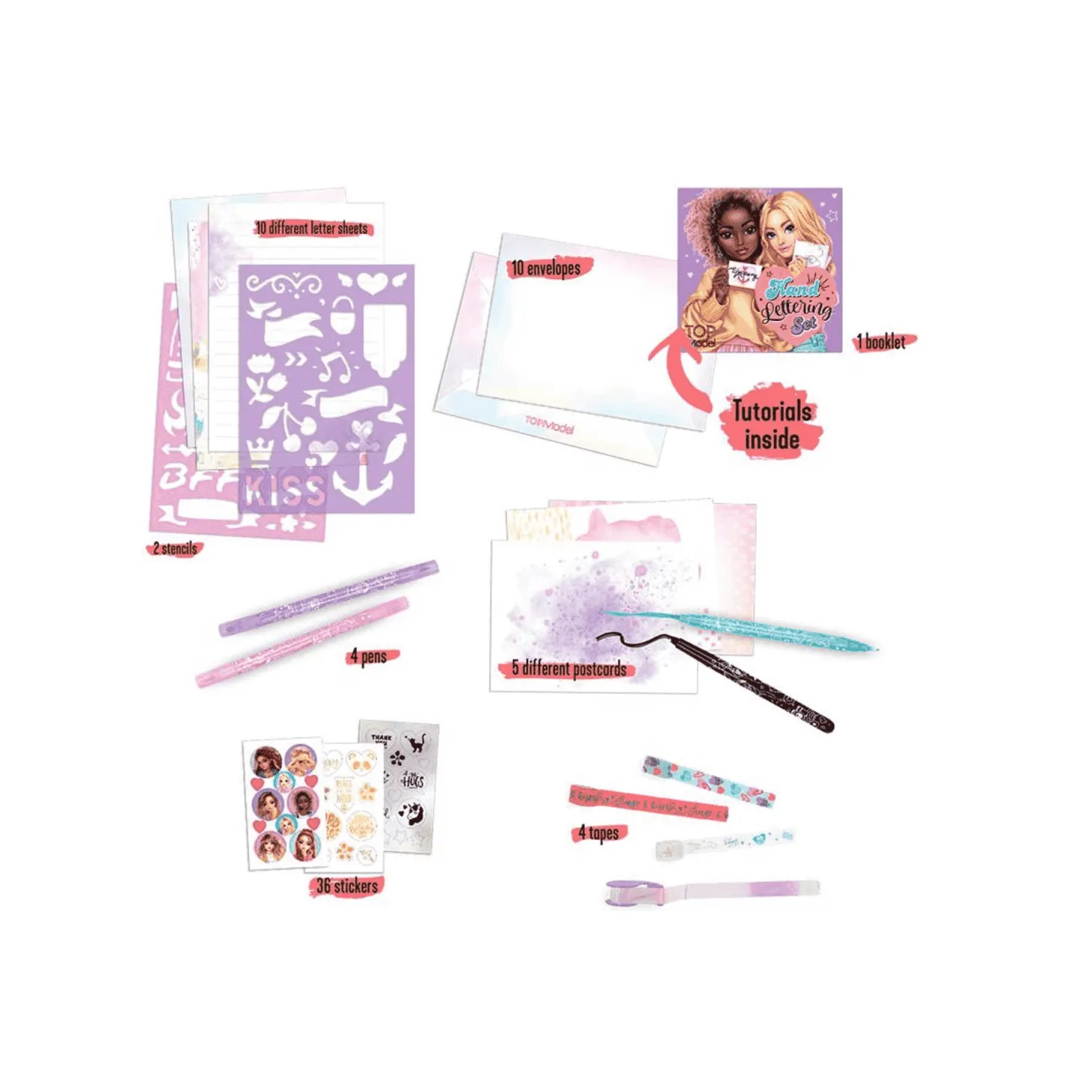 TOPModel Set de Cartas y Lettering Box