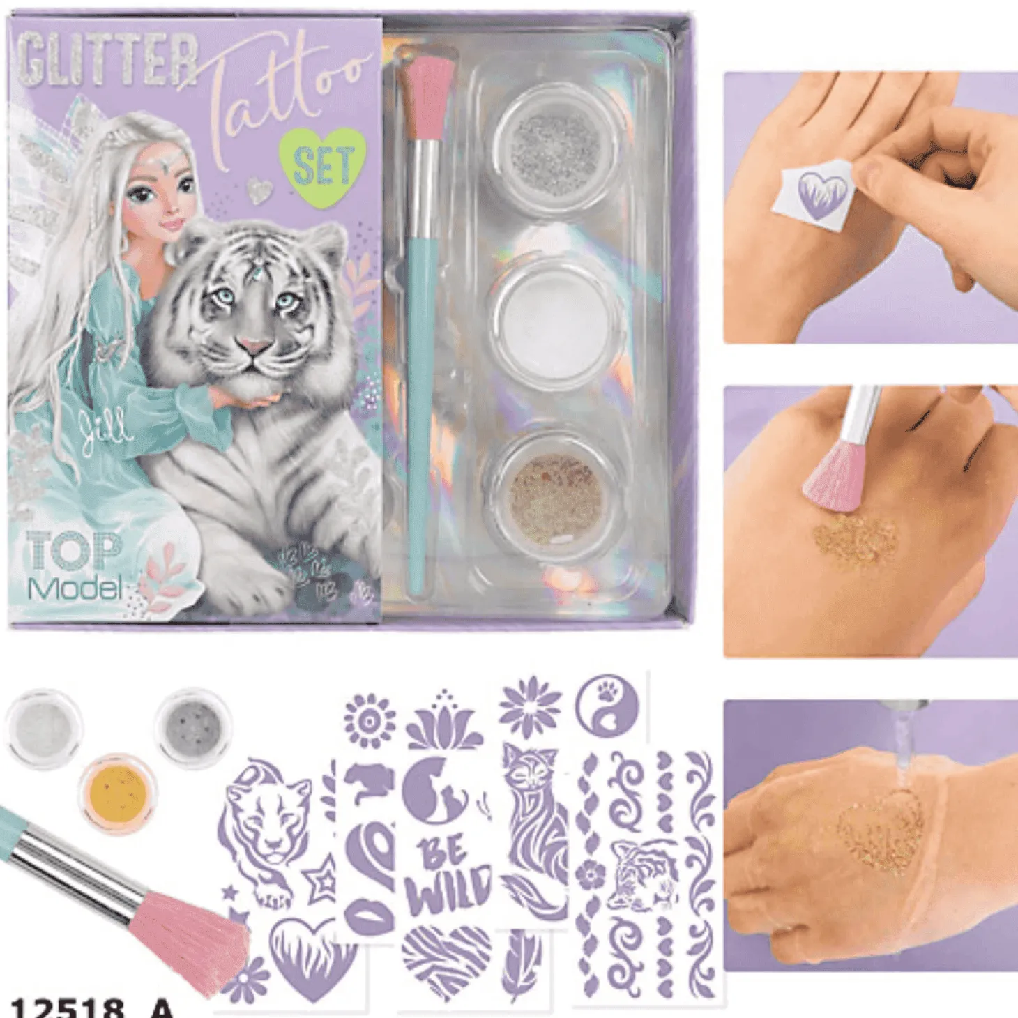 Topmodel Tatuaje De Purpurina Fantasy Ti