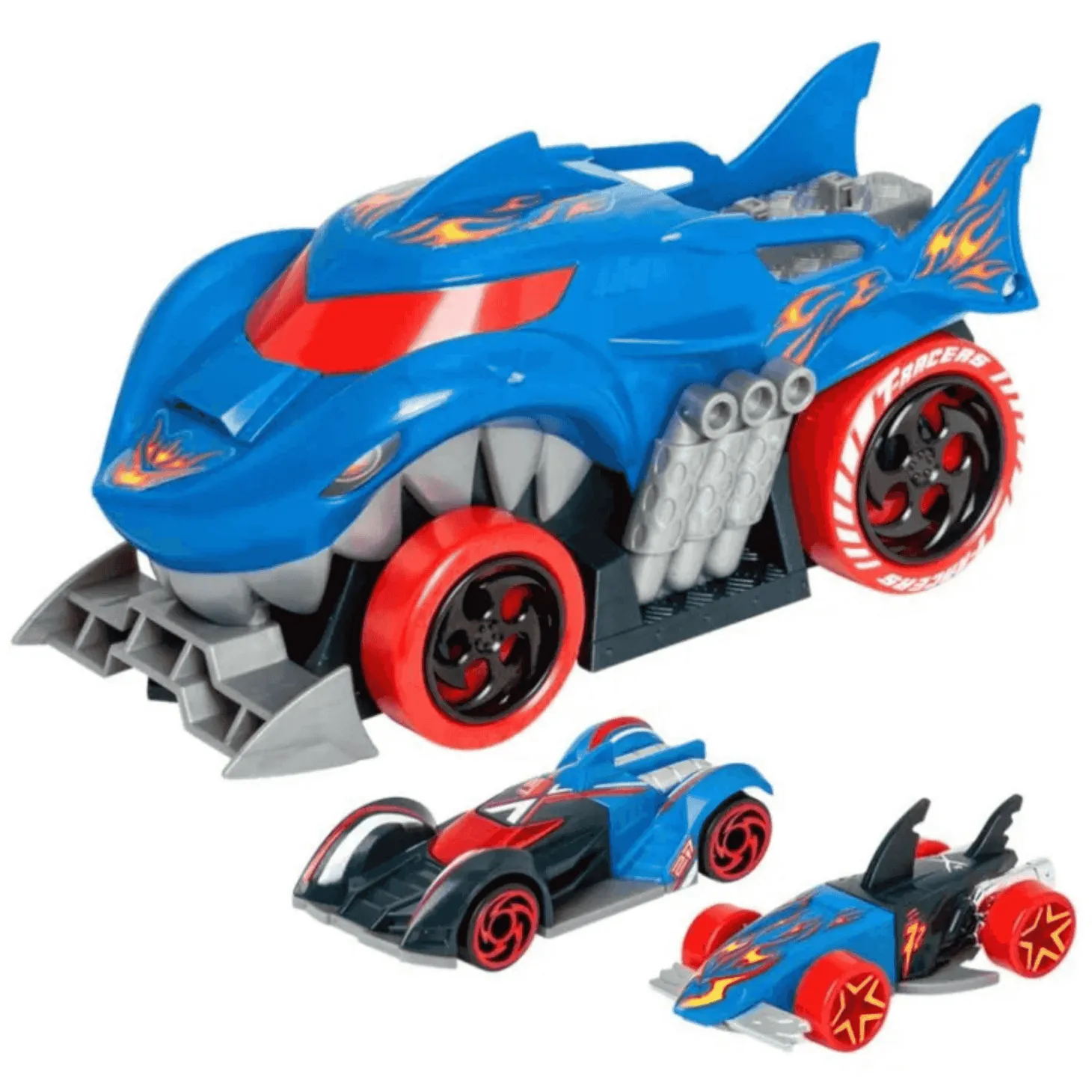 T-Racers Mix´n´Race Squad Launcher Shark - Lanzador Vehículos