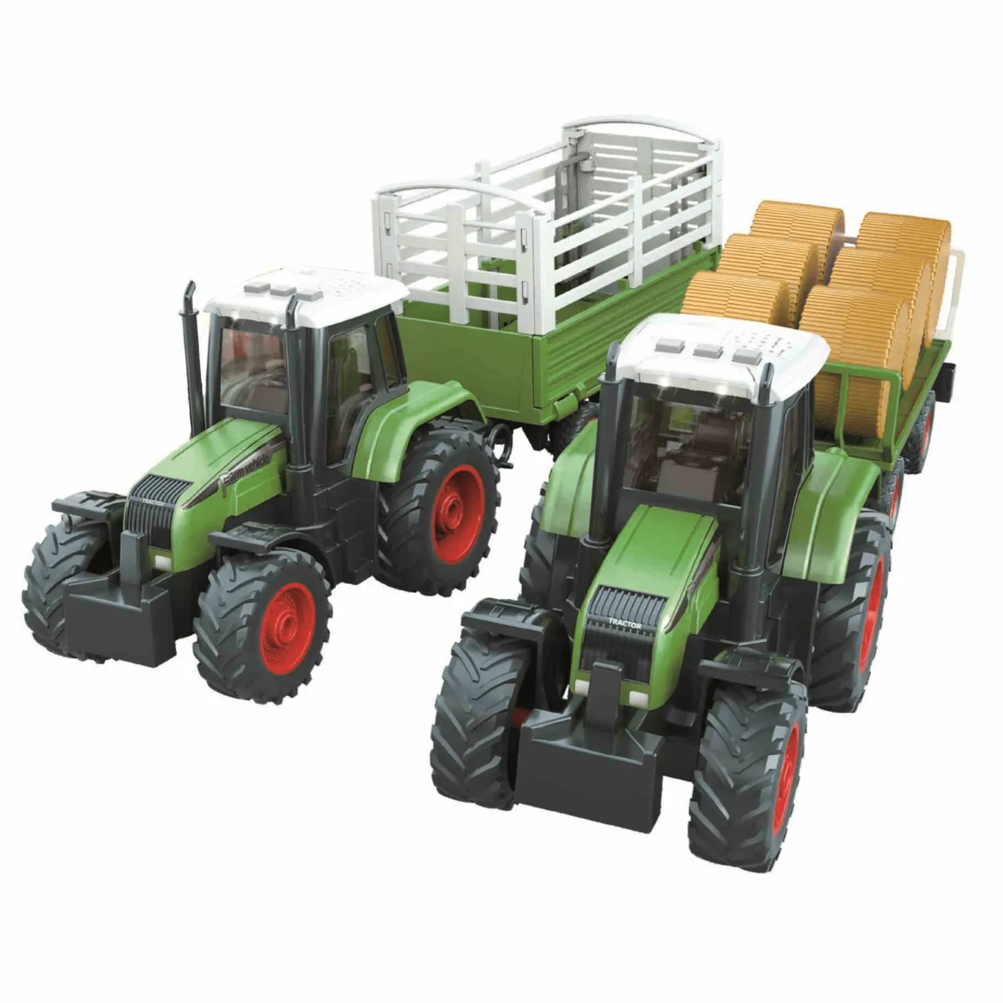 Tractores con remolque Motor Planet - Vehículos agrícolas con luces y sonidos