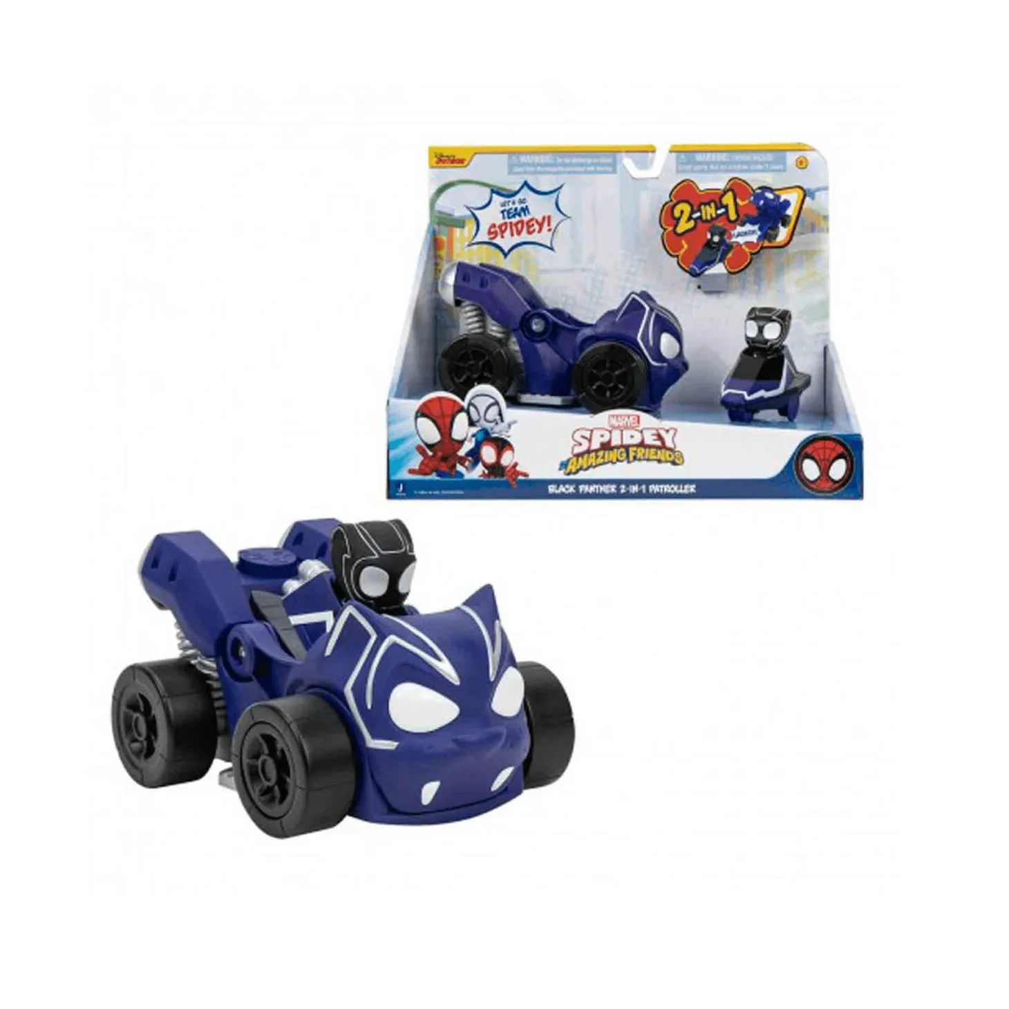 Vehículo Black Panther 2 en 1 Spidey SNF0166