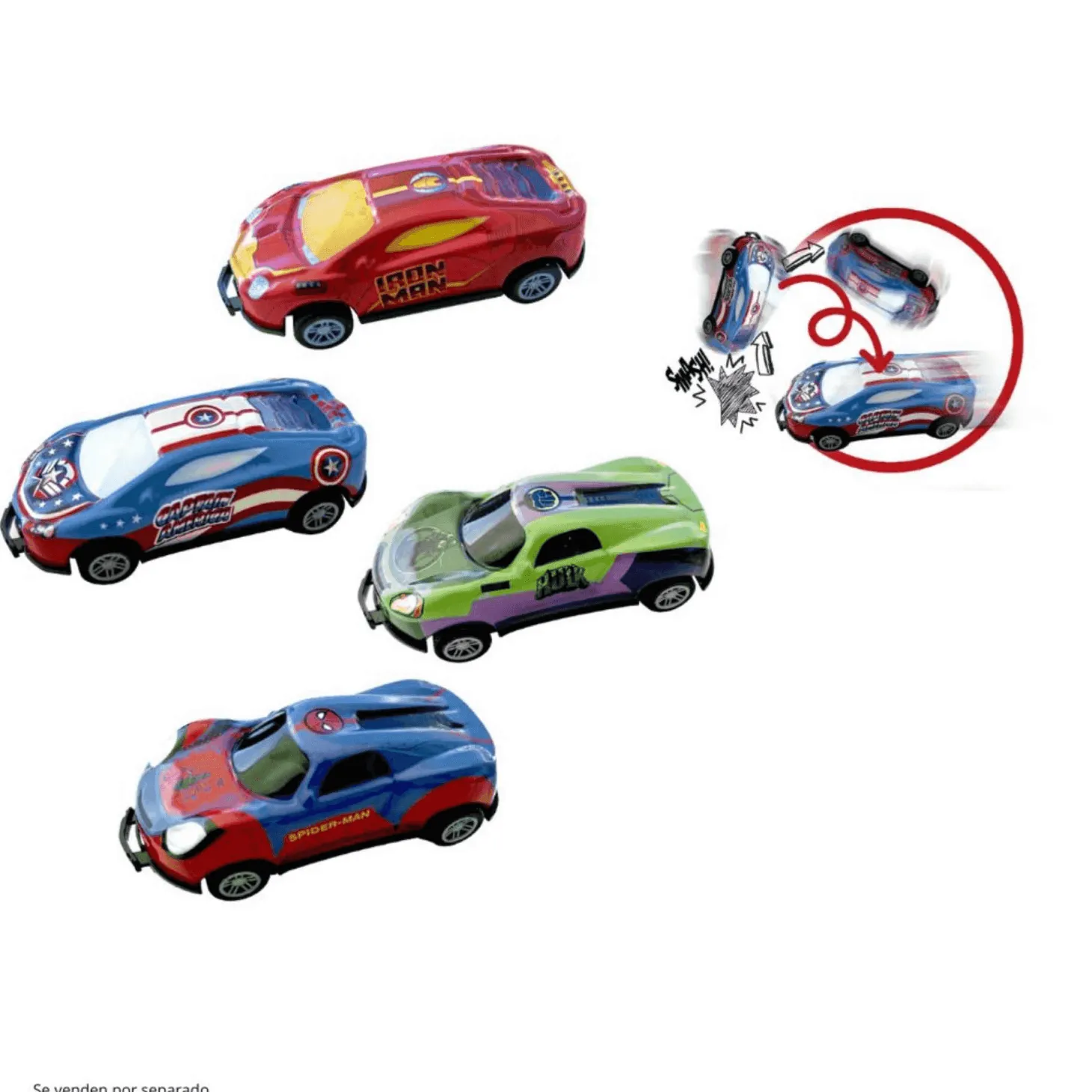 Vehiculos Flip Car Marvel Surtidos