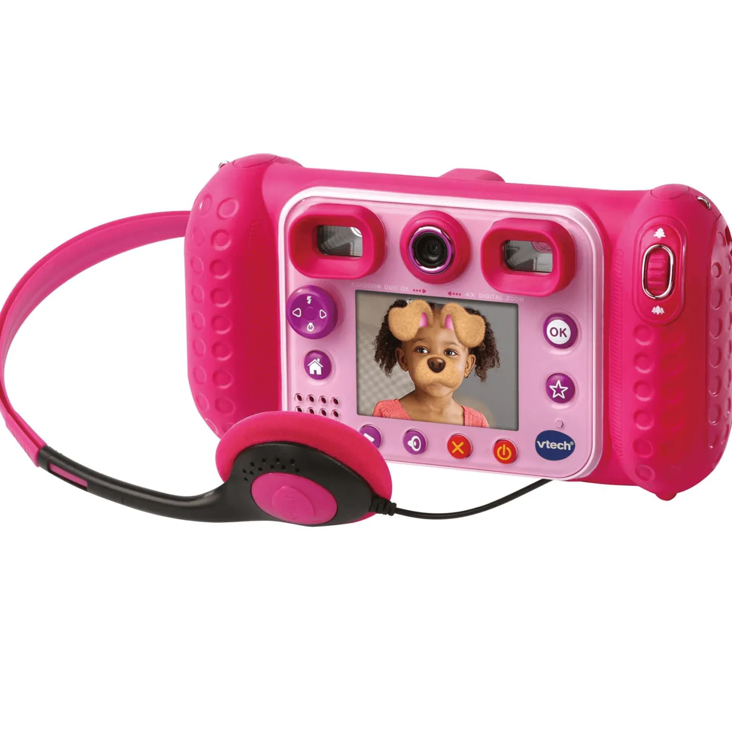 Vtech Cámara de Fotos Digital Kidizoom Duo DX 10 en 1 Rosa