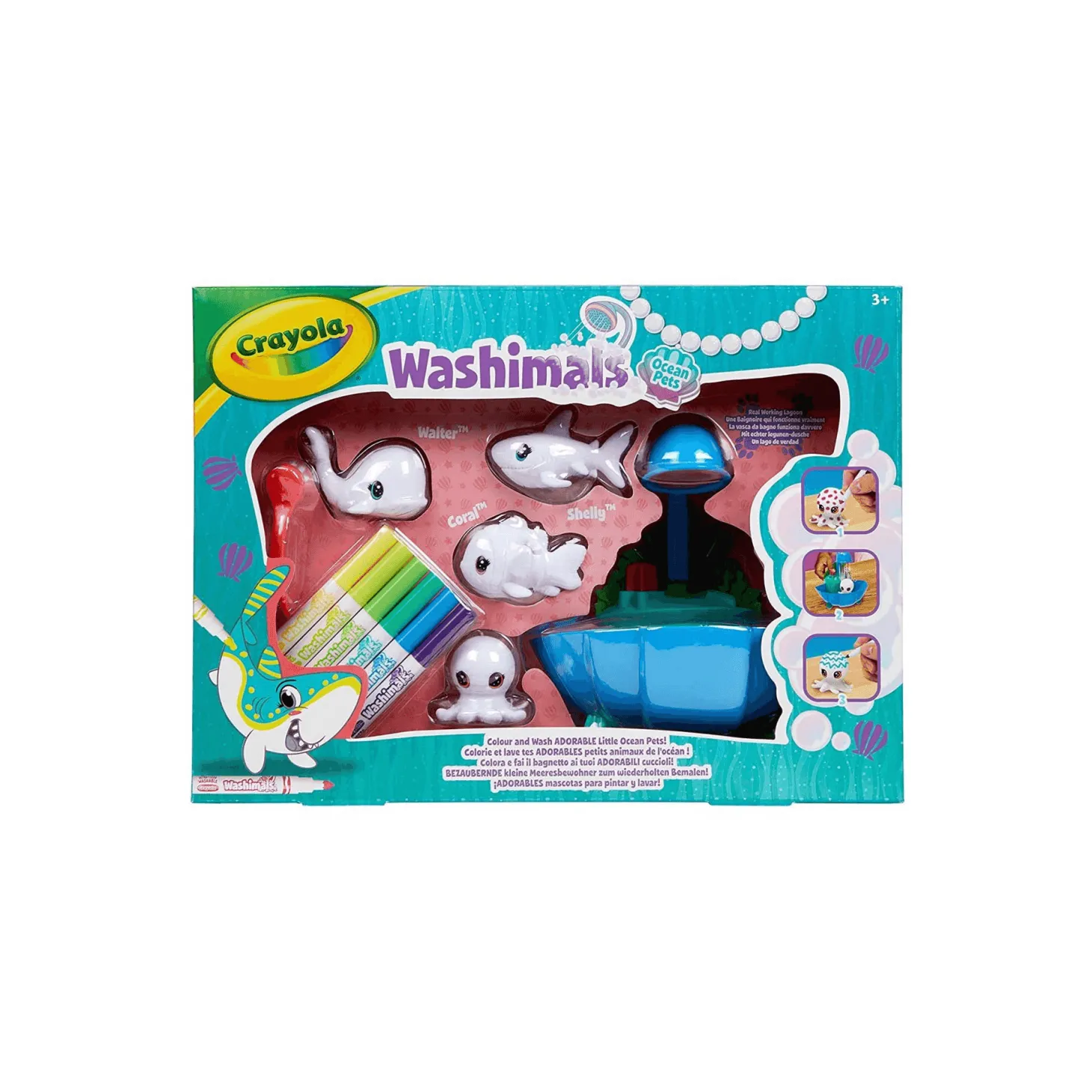 Washimals Oceans Pet Set 4 Animales Marinos