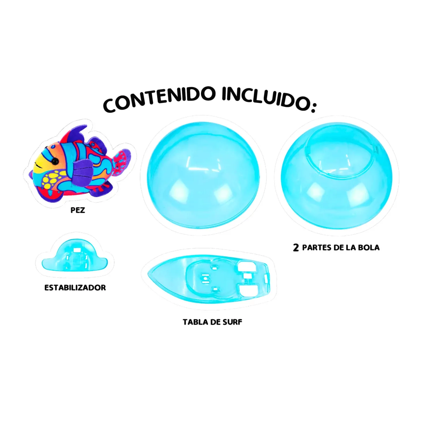 Zhu Zhu Burbuja y Tabla de Surf con Pez